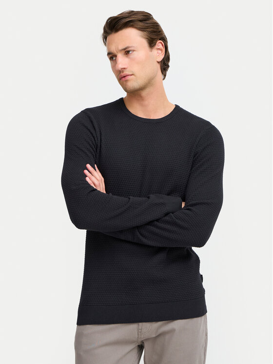 Blend Sveter 20717257 Čierna Regular Fit