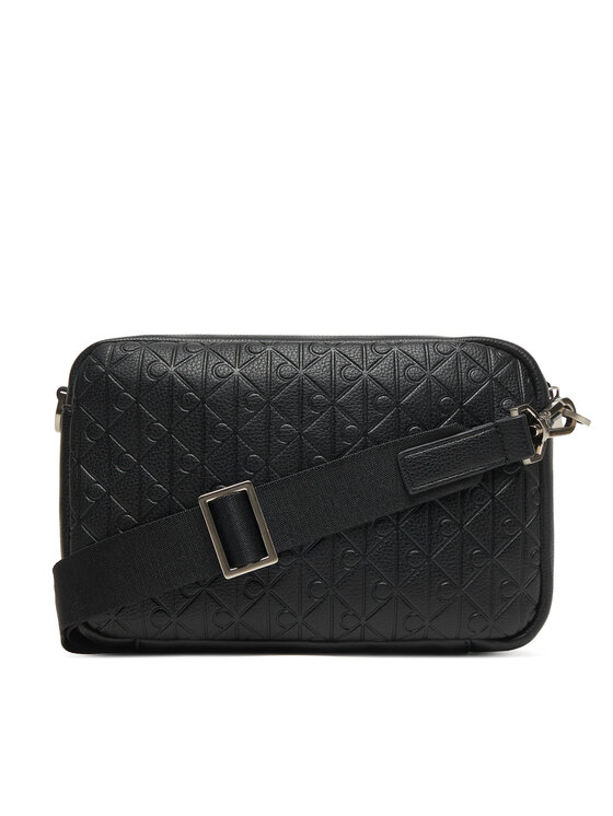 Calvin Klein Calvin Klein Taška cez rameno Emblem Emboss Camera Bag LV04D3203G Čierna