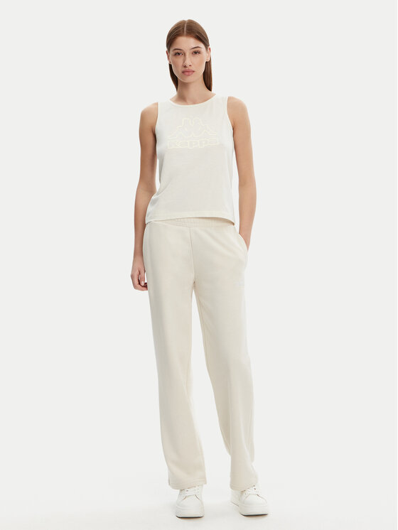 Kappa Kappa Felső Logo Gria 382129W Ekru Regular Fit
