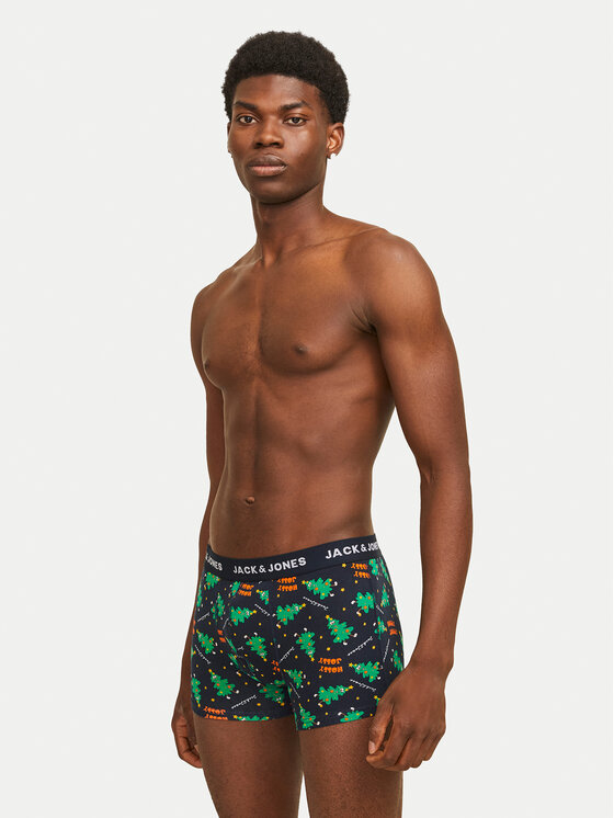 Jack&Jones Jack&Jones Súprava spodnej bielizne Holly Jolly 12266780 Tmavomodrá