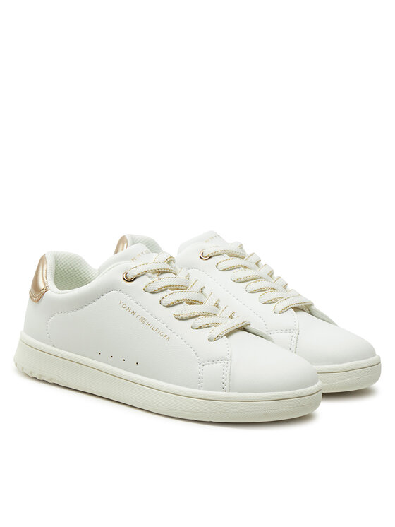 Tommy Hilfiger Tommy Hilfiger Sneakersy Low Cut Lace-Up Sneaker T3A9-33736-1355 M Biały