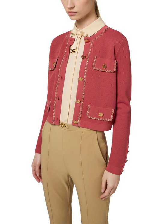 Elisabetta Franchi Elisabetta Franchi Cardigan mk63b46e2-r25 Rosso Regular Fit