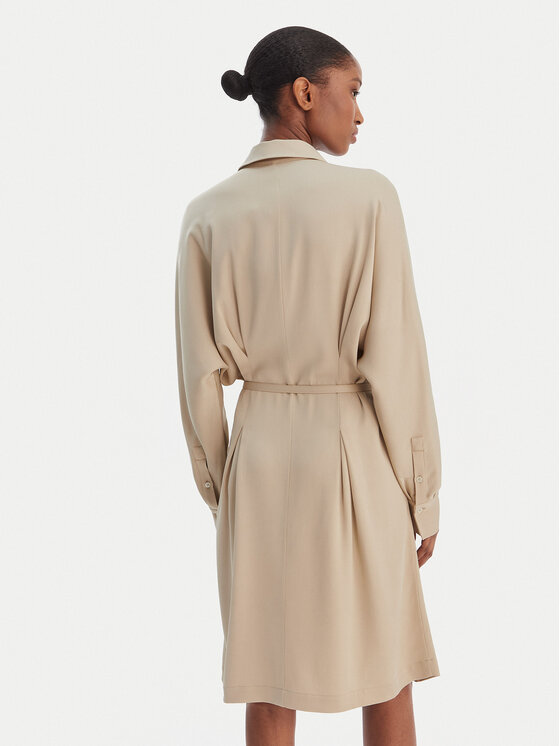 BOSS BOSS Hemdkleid Dolala 50552373 Beige Relaxed Fit