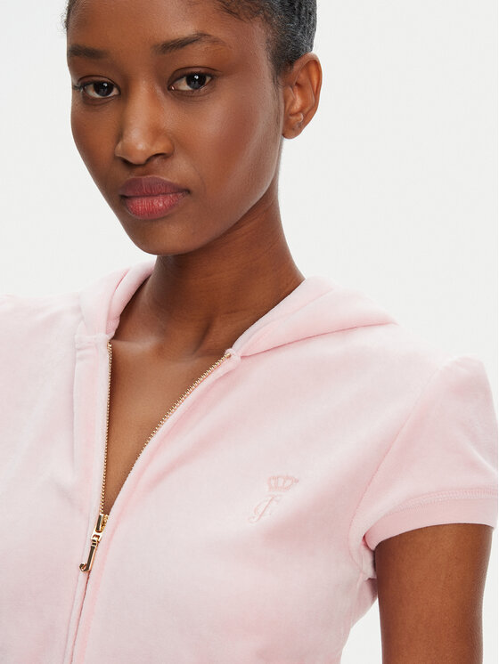 Juicy Couture Juicy Couture Pulóver Heritage JCGAS125021 Rózsaszín Slim Fit
