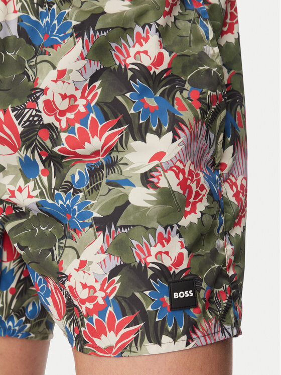 BOSS BOSS Kopalne hlače Piranha 50508844 Temno zelena Regular Fit