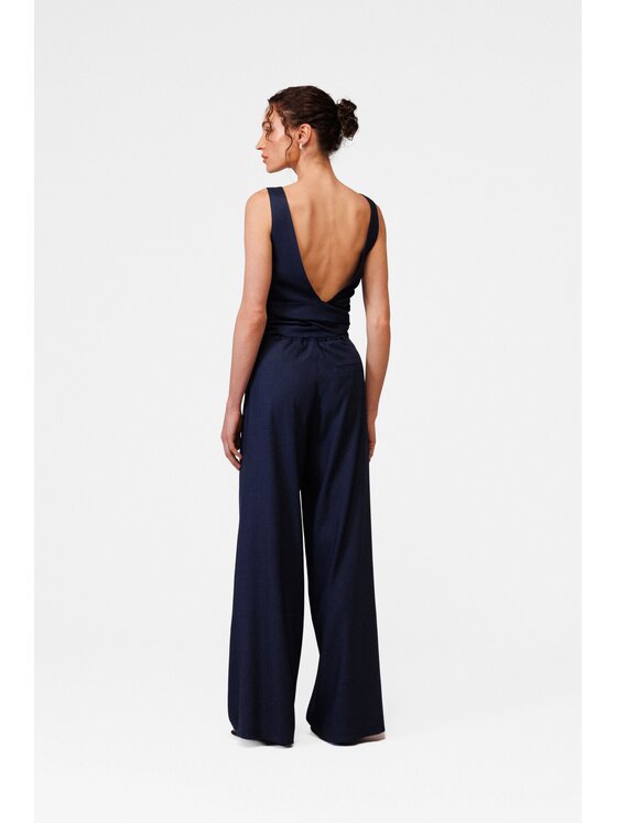 LE POSSÉ LE POSSÉ Pantaloni di tessuto SP Blu scuro