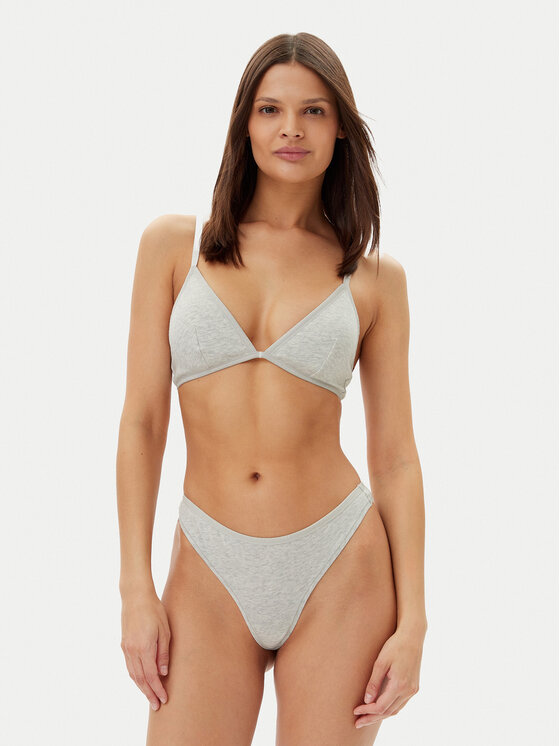 Tommy Hilfiger Tommy Hilfiger Kalhotky string UW0UW05741 Šedá