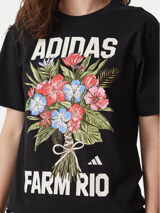 adidas adidas T-Shirt Fram Rio Graphic KR02801 Černá Regular Fit