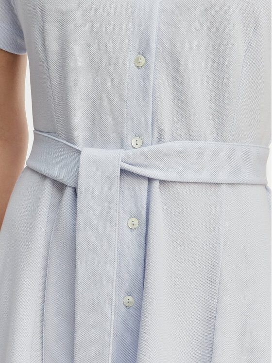Lacoste Lacoste Košilové šaty EF9621 Světle modrá Regular Fit