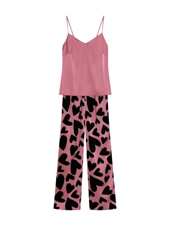Esotiq Esotiq Piżama 42105 Fioletowy Regular Fit