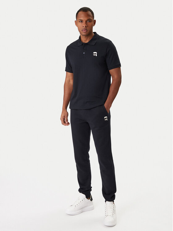 KARL LAGERFELD KARL LAGERFELD Polo 745710 561224 Granatowy Regular Fit