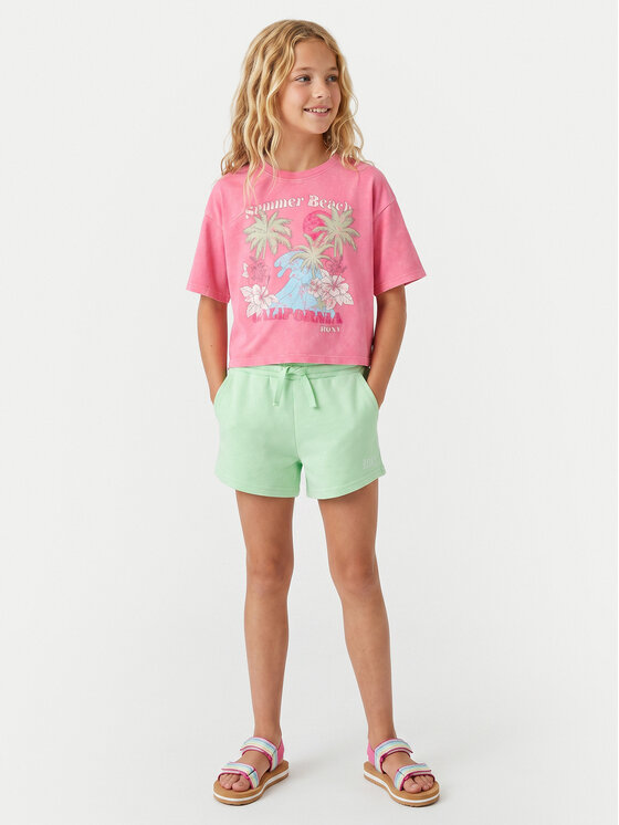 Roxy Roxy Tričko Daisy Season ERGZT04138 Ružová Regular Fit