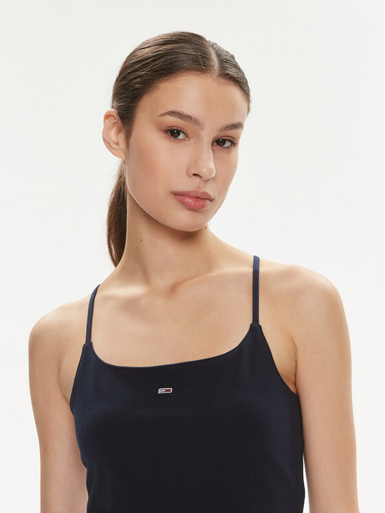 Tommy Jeans Tommy Jeans Nyári ruha Essential DW0DW17988 Sötétkék Slim Fit