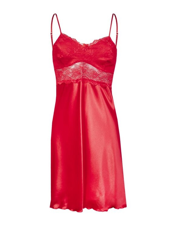 DKaren Lingerie DKaren Lingerie Halka Peri Czerwony Classic Fit