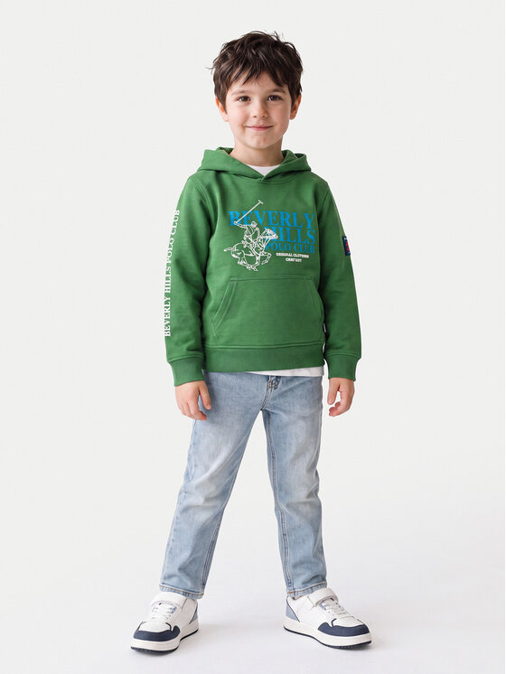 Beverly Hills Polo Club Beverly Hills Polo Club Sweatshirt 76B5F0024 Grün Regular Fit