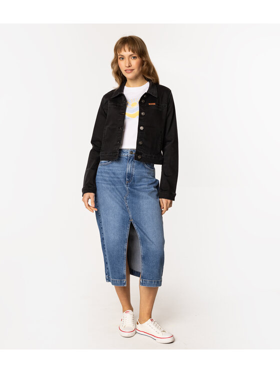 Lee Cooper Lee Cooper Kurtka jeansowa NIDA 5300 Czarny Regular Fit