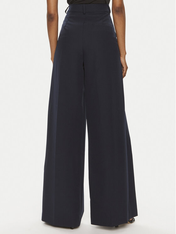 Maryley Maryley Palazzo kelnės 24EB579/43BL Tamsiai mėlyna Relaxed Fit