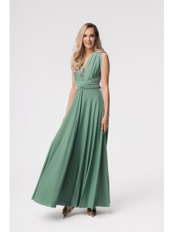 Aurora Aurora Sukienka koktajlowa Aurora multiway pistacja Zielony Feminine Fit