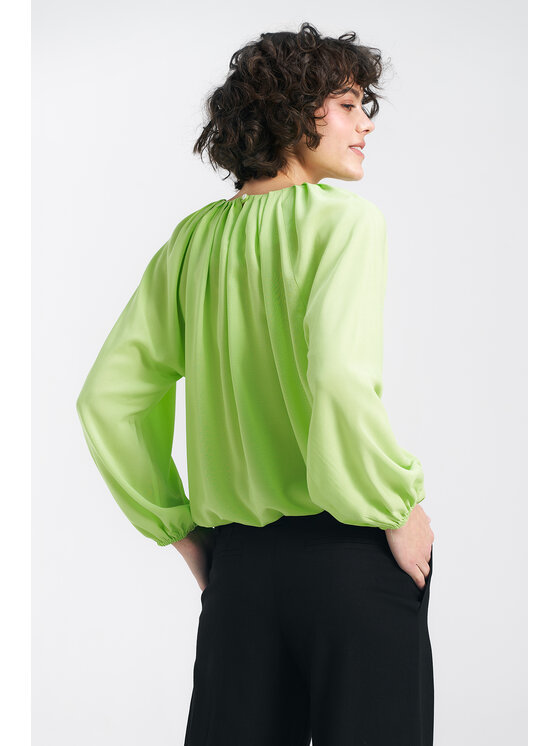 NIFE NIFE Halenka B162 Zelená Loose Fit
