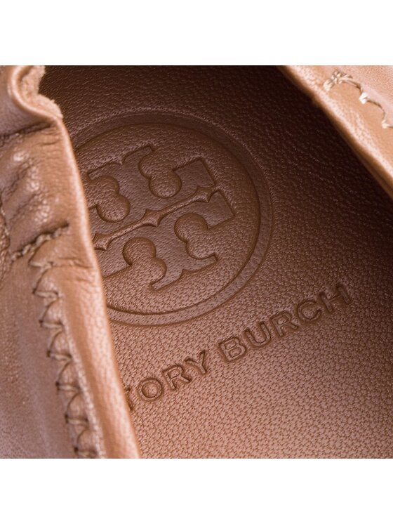 Tory Burch Tory Burch Balerina Minnie Travel Ballet With Metal Logo 50393 Barna