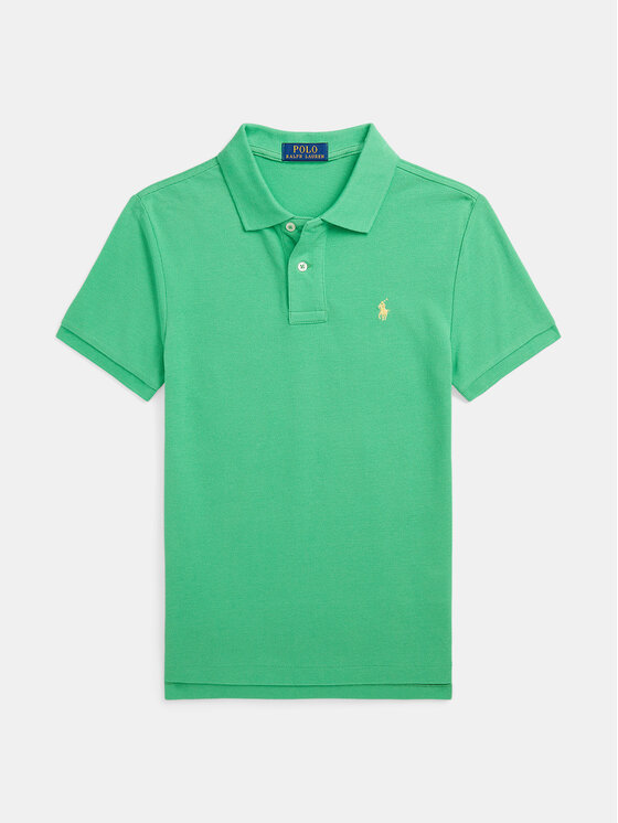 Polo Ralph Lauren Polo Majica 323708857166 Zelena Slim Fit