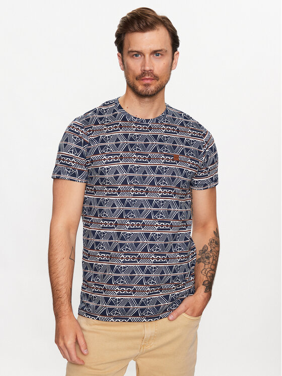 INDICODE Tričko Keld 40-960 Tmavomodrá Regular Fit