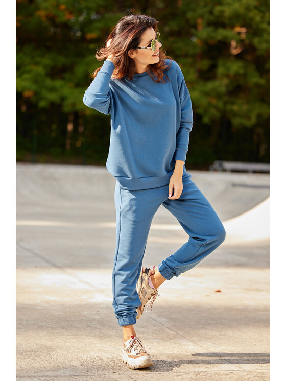Infinite You Infinite You Spodnie damskie M275 Niebieski Basic Fit