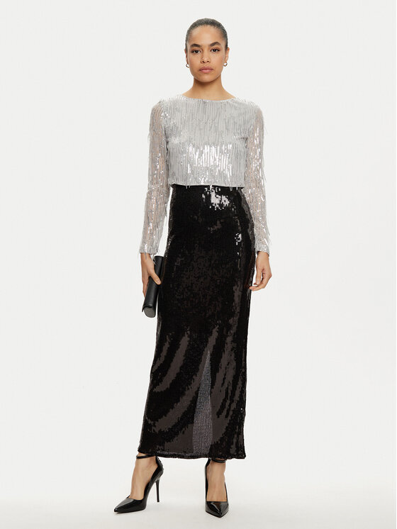 ONLY ONLY Maxi szoknya Mary 15337139 Fekete Regular Fit