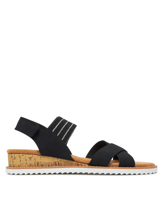 Skechers Skechers Szandál BOBS Desert Kiss-Shore Enough 114130/BLK Fekete
