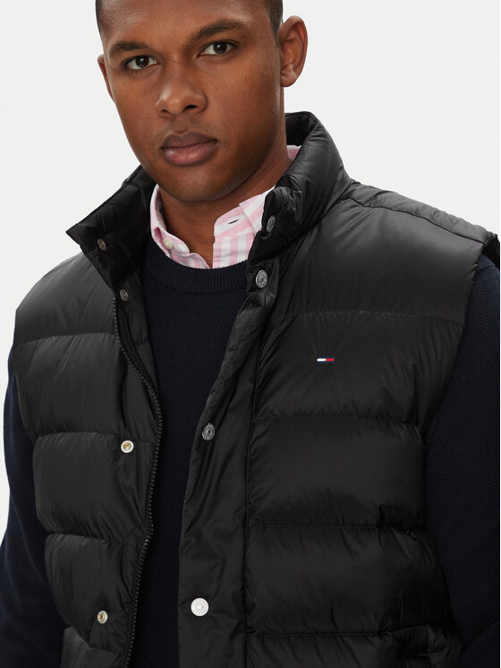 Tommy Jeans Tommy Jeans Vestă elegantă DM0DM21777 Negru Regular Fit