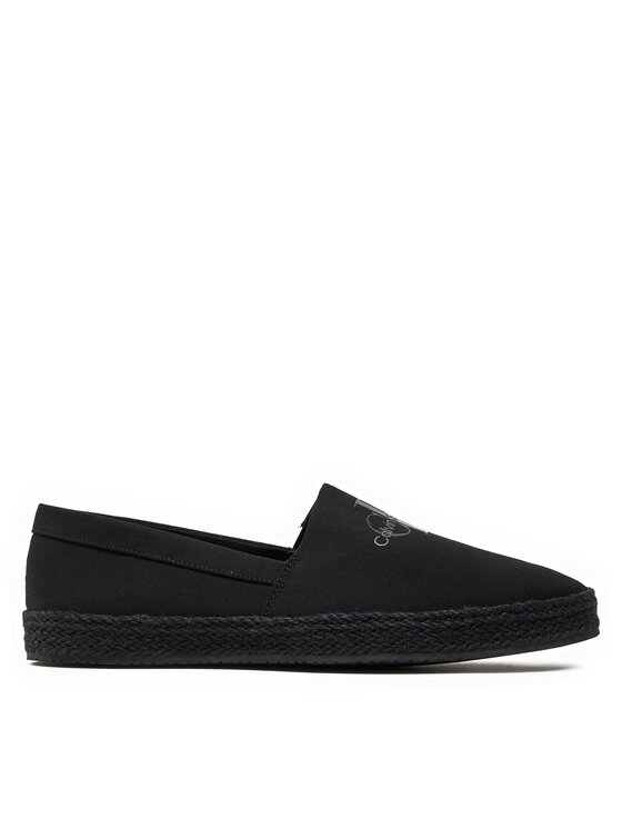 Black slip on espadrilles shop