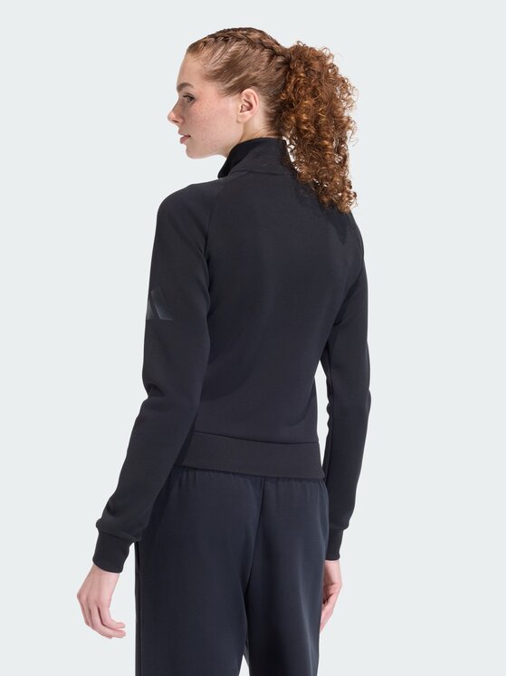 adidas adidas Bluza SOFT LUX SLIM Czarny Slim Fit