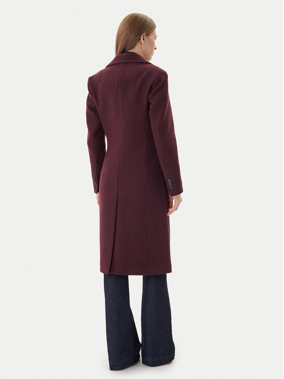 Maryley Maryley Демісезонний плащ MARYLEY-25IB807/01BU Бордовий Regular Fit