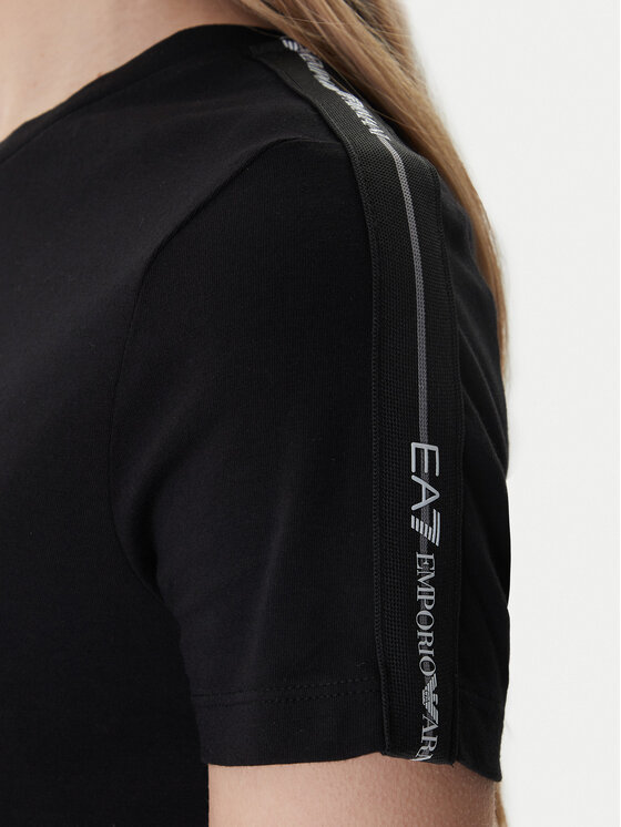 EA7 Emporio Armani EA7 Emporio Armani Tričko 7W001490 AF10373 Čierna Slim Fit