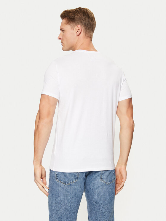 Guess Guess T-Shirt M4GP39 K7HD0 Biały Regular Fit