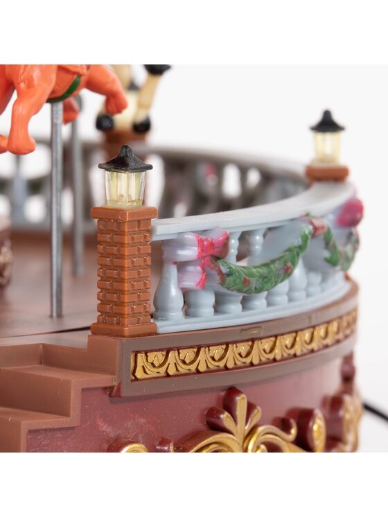 MIAhome MIAhome Dekoracja grająca karuzela LED MERRY-GO-ROUND Kolorowy