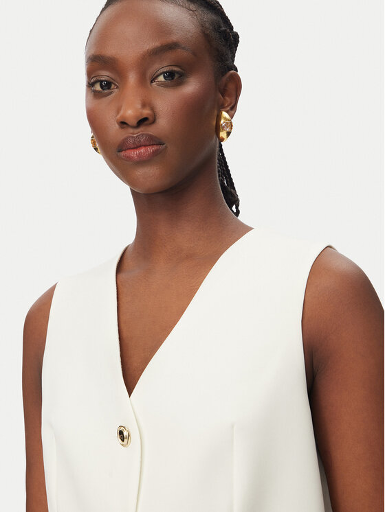 Rinascimento Rinascimento Kostiuminė liemenė CFC0128644003 Balta Regular Fit