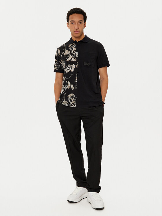 Versace Jeans Couture Versace Jeans Couture Polo 78GAG625 Czarny Regular Fit