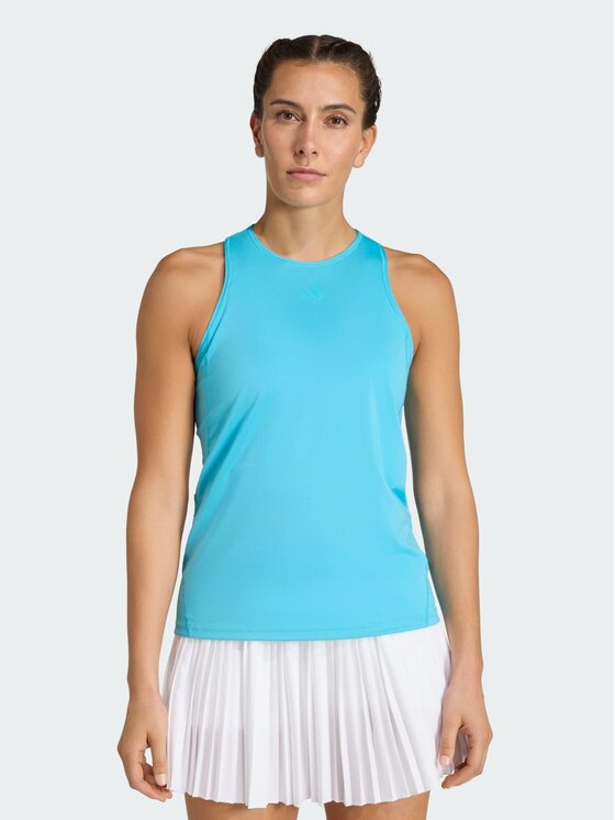 adidas adidas Koszulka techniczna Club Tennis Climacool Turkusowy Slim Fit
