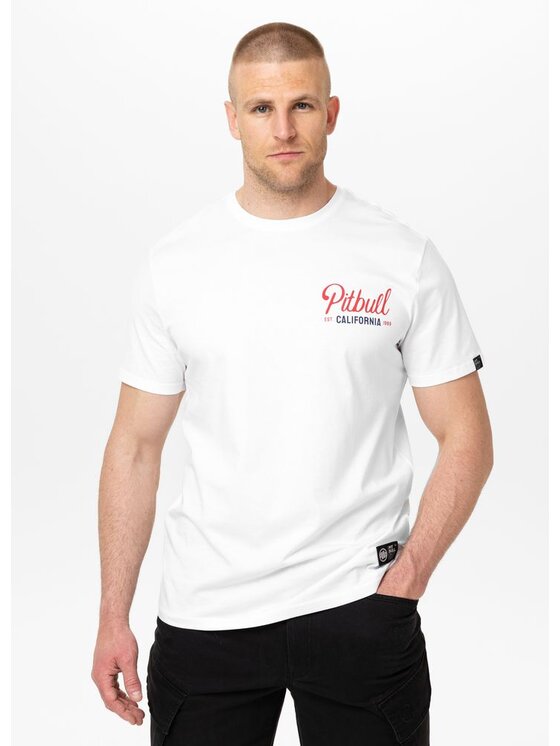 PITBULL PITBULL T-Shirt SAN DIEGO BORN Biały Regular Fit
