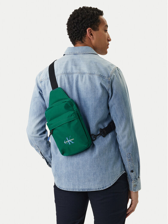 Calvin Klein Geantă crossover Bold Sling LV04D3300G Verde
