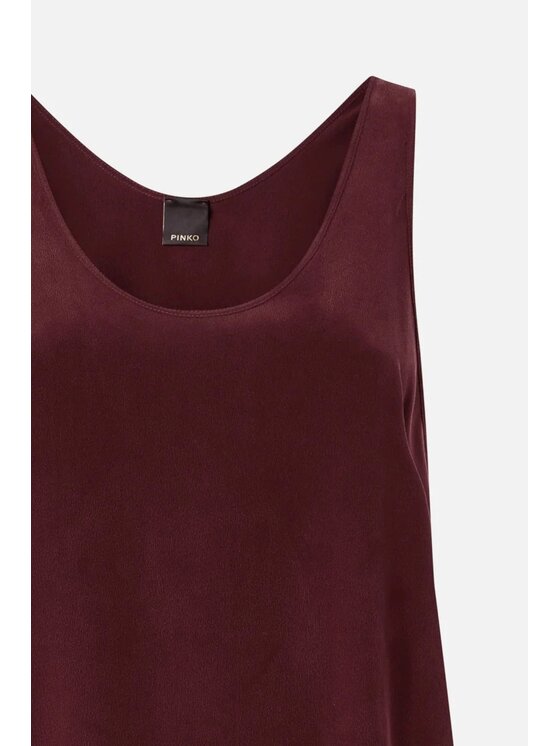PINKO PINKO Top Crazy Canottiera Bordó Regular Fit