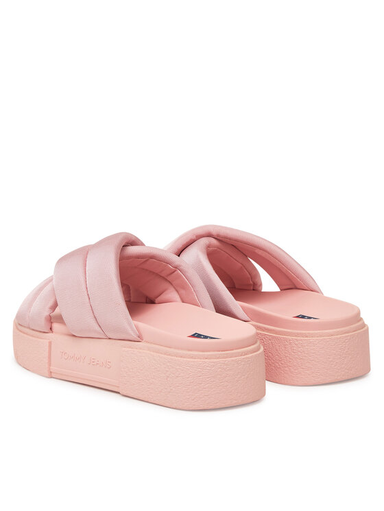 Tommy Jeans Tommy Jeans Şlapi Tjw Flatform Sandal EN0EN02775 Roz