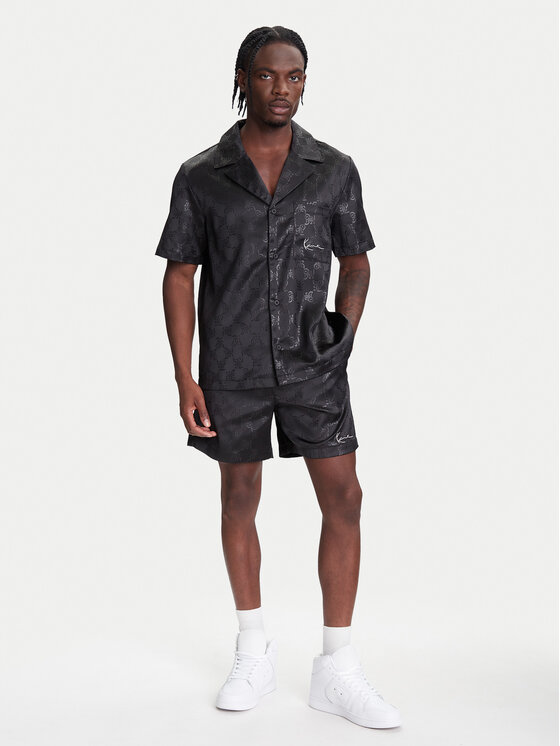 Karl Kani Karl Kani Πουκάμισο Signature All Over Print Resort PD00005369 Μαύρο Regular Fit