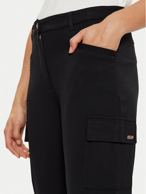 Liu Jo Sport Liu Jo Sport Spodnie materiałowe TF4279 J6182 Czarny Regular Fit