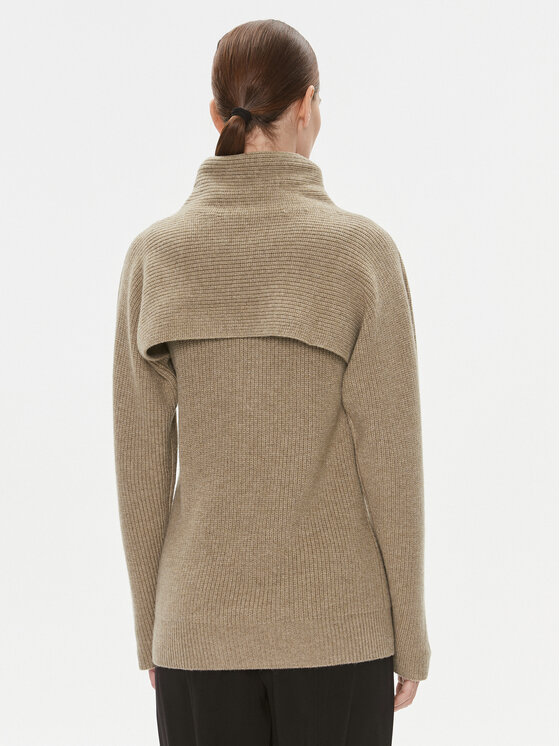 Calvin Klein Calvin Klein Rollkragenpullover K20K205986 Braun Relaxed Fit