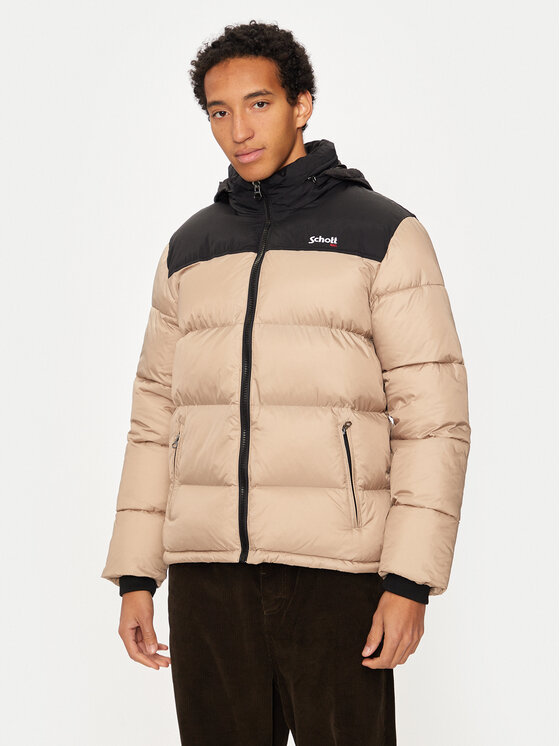 Schott NYC Schott NYC Μπουφάν χειμωνιάτικο UTAH Μπεζ Regular Fit