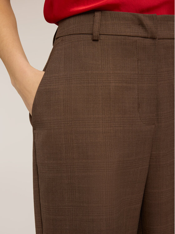 Motivi Motivi Pantaloni di tessuto P03FQ004733N0V2 Marrone Over Fit