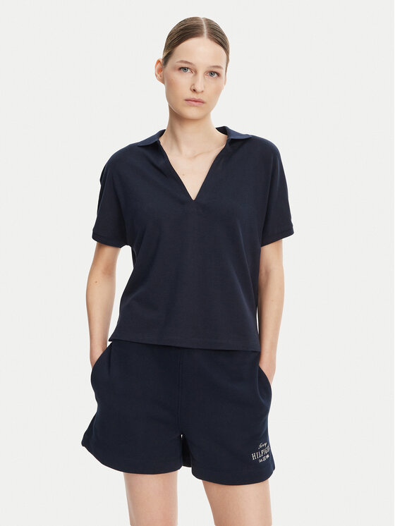 Tommy Hilfiger Tommy Hilfiger Pólóing WW0WW44512 Sötétkék Relaxed Fit