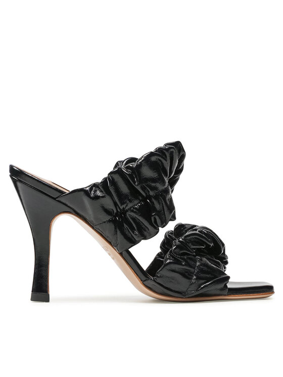 PINKO PINKO Klapki Bela Cruz Sabot AI 21-22 BLKS1 1H20XR Y7K7 Czarny